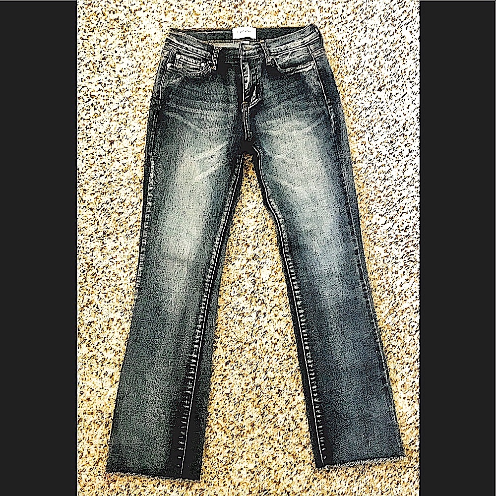 EVIDNT Los Angeles Mid-Rise Straight Ankle Jeans